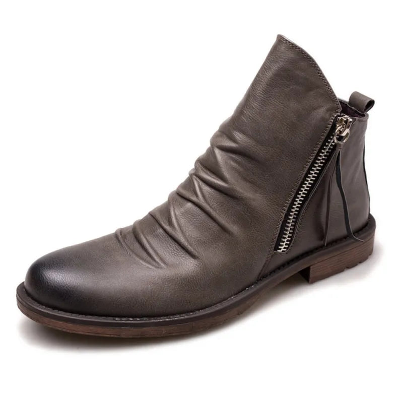 Ivan | Men’s Thick Sole Side Zipper Boots