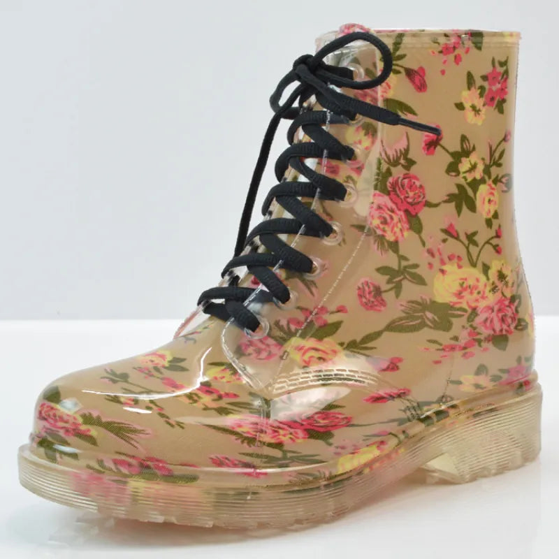 Ashley | Women’s Summer Waterproof Floral Boots