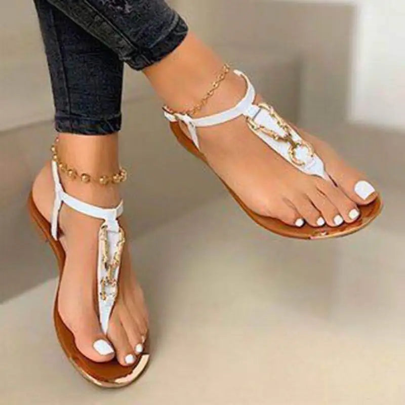 Savannah | Women’s Beach Thong Sandals – Round Toe Style