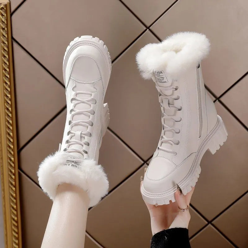 Alessia | Winter Fleece-Lined Snow Boots for Women – Thick Sole, Non-Slip Design