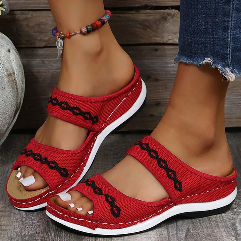 Helga® | Unique Orthopedic Leather Sandals