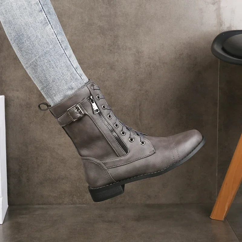 Brandy | Short Leather Boots Women's