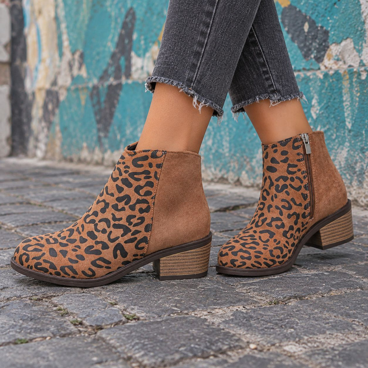 Vivienne | Women’s Casual Leopard Print Boots