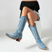 April | Women’s Summer Embroidered Knee-High Boots