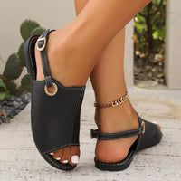 Alessia | Women’s Peep-Toe Back-Strap Flat Sandals