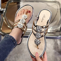 Kimberly | Women’s Crystal-Stud Beach Sandals