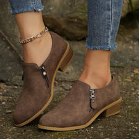 Lorette | Women’s Chunky Square Heel Short Boots