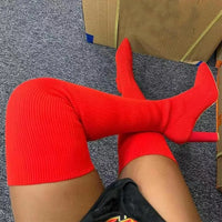 Ruby | Over-Knee Stretch Pointed High Heel Long Boots