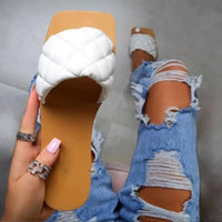 Ava | Women’s Summer PU Leather Flat Sandals