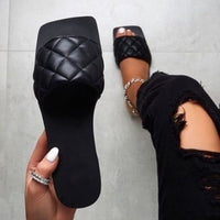 Ava | Women’s Summer PU Leather Flat Sandals