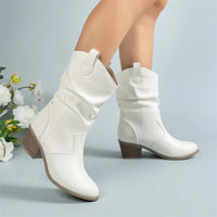 Christina | Women’s Vintage Summer Knight Boots – PU Leather