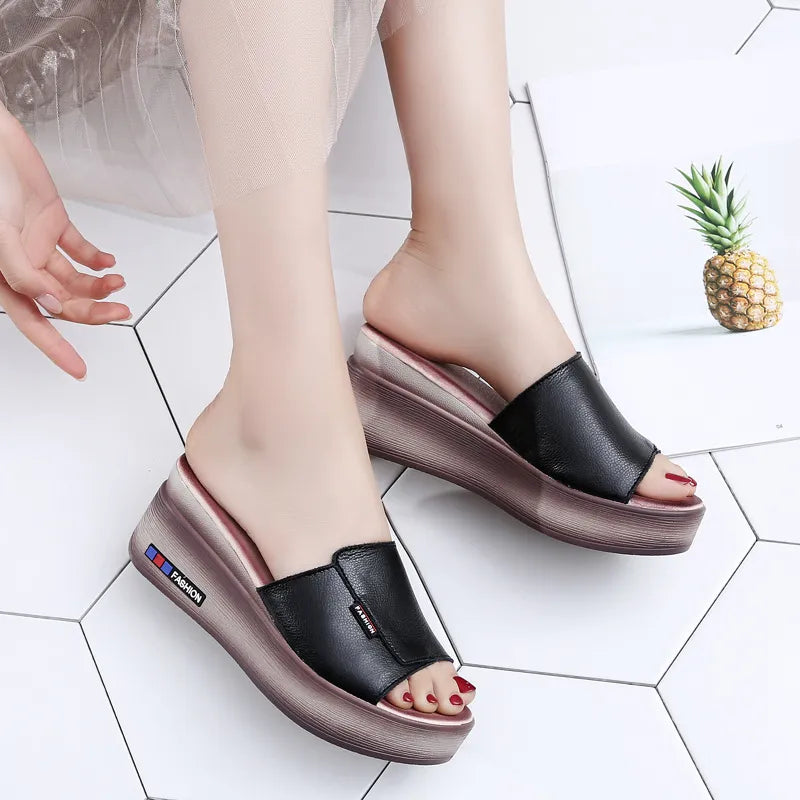Emma | Women’s Leather Platform Sandals