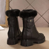 Alessia | Winter Fleece-Lined Snow Boots for Women – Thick Sole, Non-Slip Design