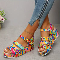 Elizabeth® | Colorful wedge sandals for women