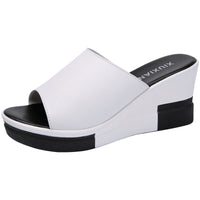 Luna | Women’s Summer Leather Wedge Sandals