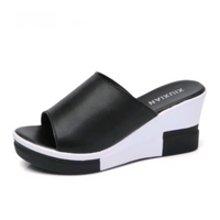 Luna | Women’s Summer Leather Wedge Sandals