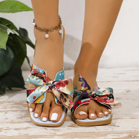 Heather | Chic Women's Summer Bow Square Toe Sandals