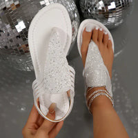 Rebecca | Women’s Glitter Elastic Band Sandals