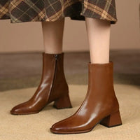 Estelle | Women’s Fashion Ankle Boots – Chunky Heel Design
