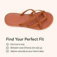 Amanda | Cross-Woven Thong Slides