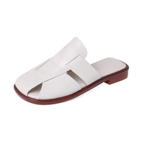 Elina | Women Full Leather Woven Roman Sandals