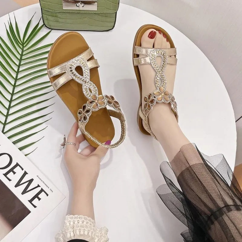 Kelly | Women’s Beach-Ready Rhinestone Sandals