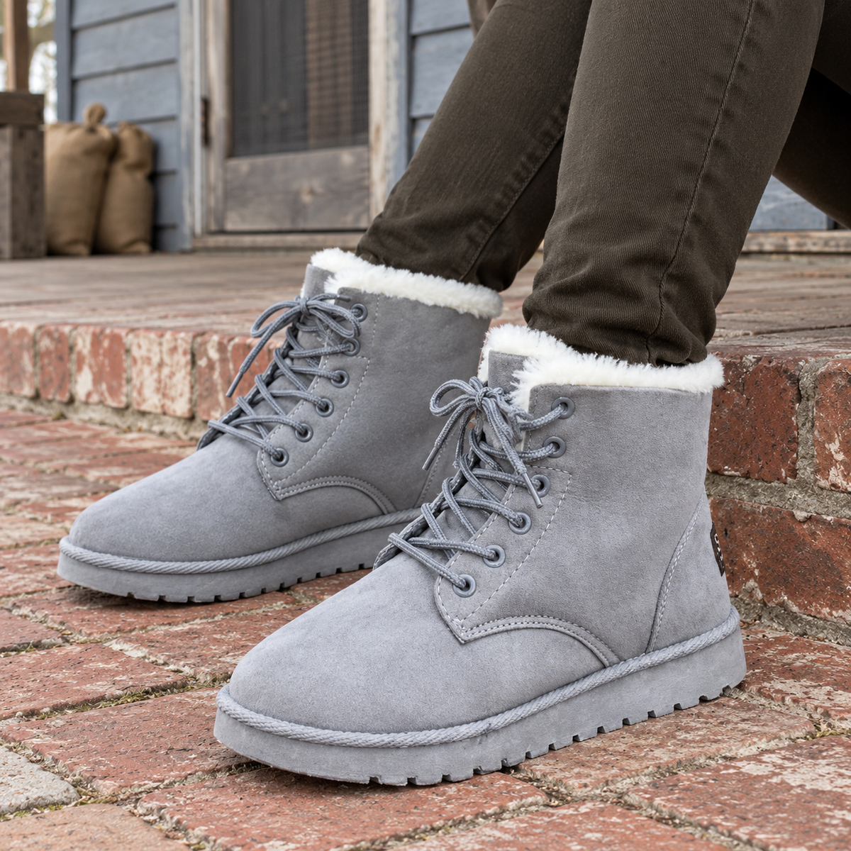 Kayla | Women’s Winter Lace-Up Ankle Boots