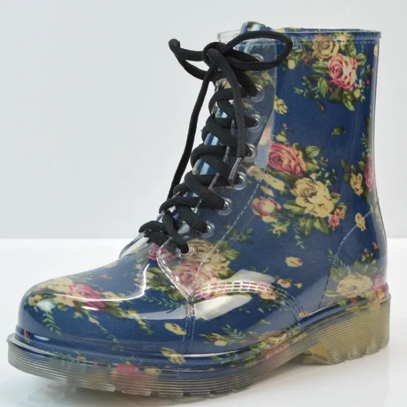 Ashley | Women’s Summer Waterproof Floral Boots