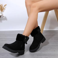 Ruby | Women's Winter Fur-Lined Zipper Boots