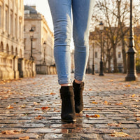 Lily | Leather High Heel Ankle Boots for Winter