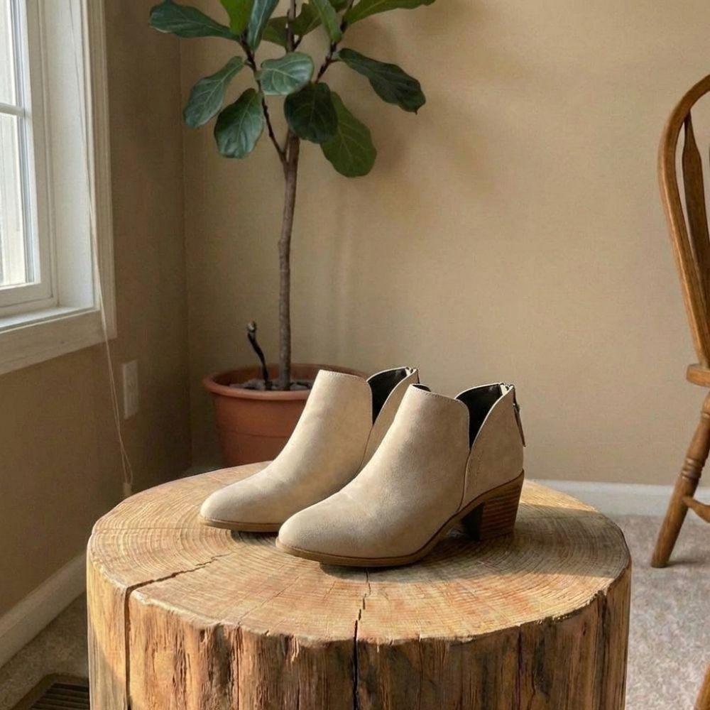 Caroline | Women’s Casual Low Heel Slip-On Boots