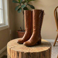Michelle | Women’s Knee High Boots With Lace Up