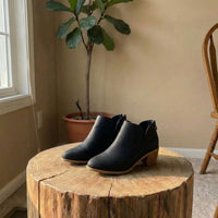 Caroline | Women’s Casual Low Heel Slip-On Boots