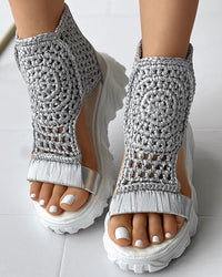 Juana® | Stylish Crochet Wedge Sandals For Women