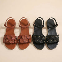 Valentina | Women’s Floral Flat Sandals