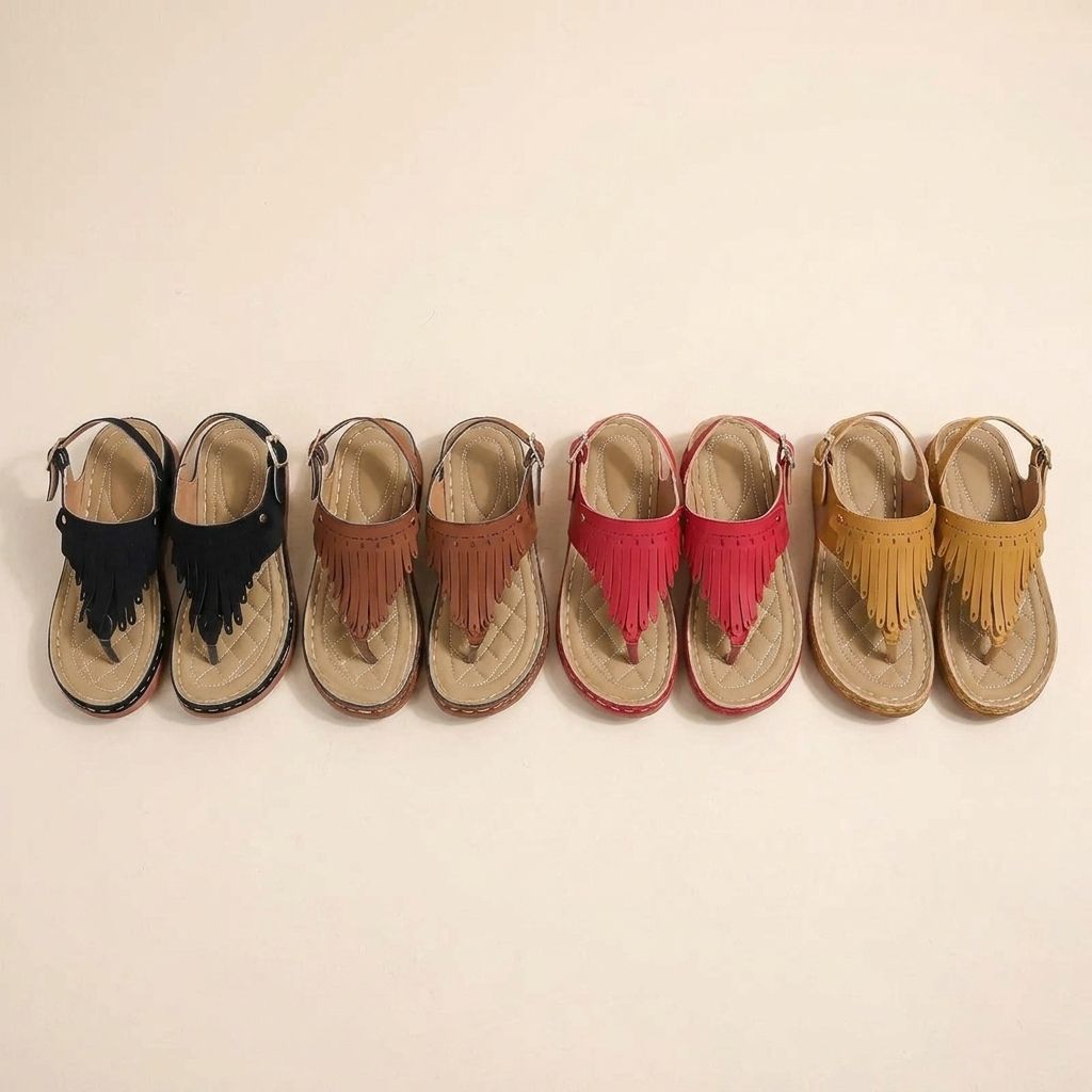 Naomi | Women’s Roman Thong Wedge Sandals