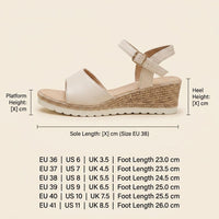 Bianca | Women’s Buckle Wedge Sandals