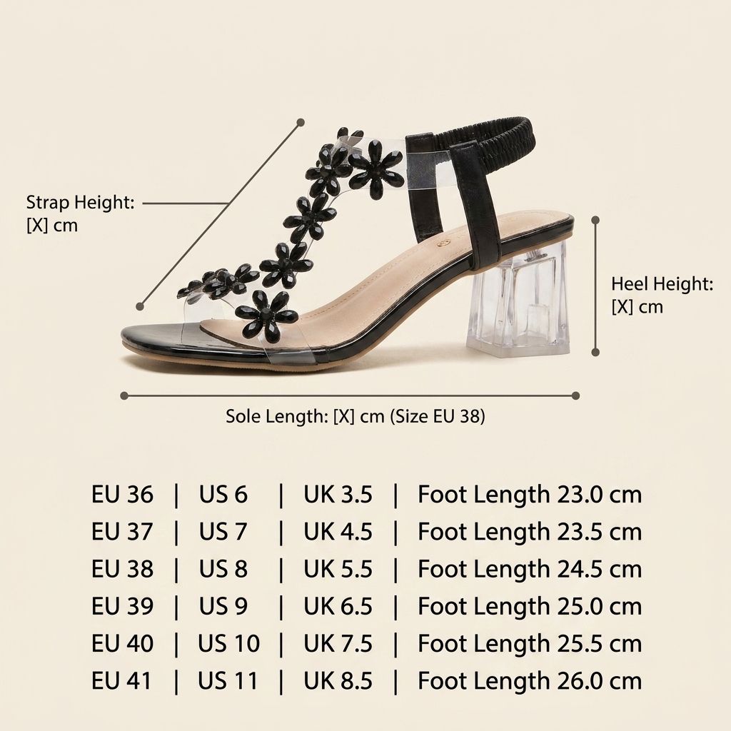 Sofia | Women’s Floral Square Heel Sandals