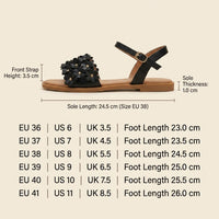 Valentina | Women’s Floral Flat Sandals