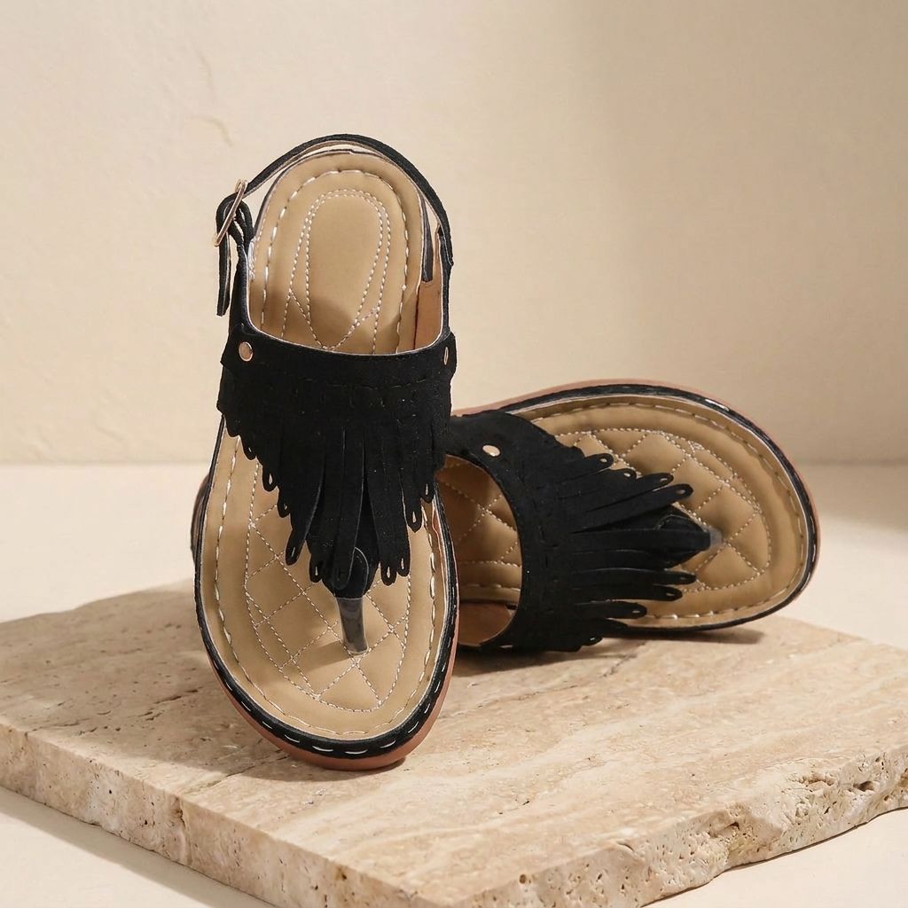 Naomi | Women’s Roman Thong Wedge Sandals