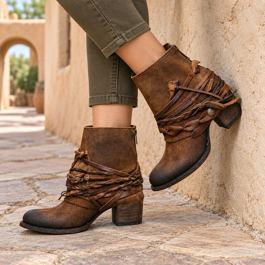 Lauren | Women’s Winter Boho Western Ankle Boots