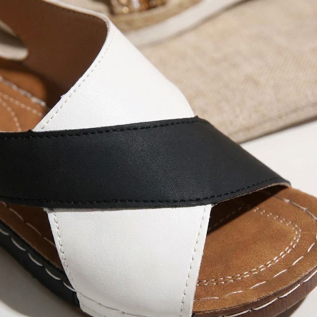 Carmen | Women’s Colorblock Wedge Sandals