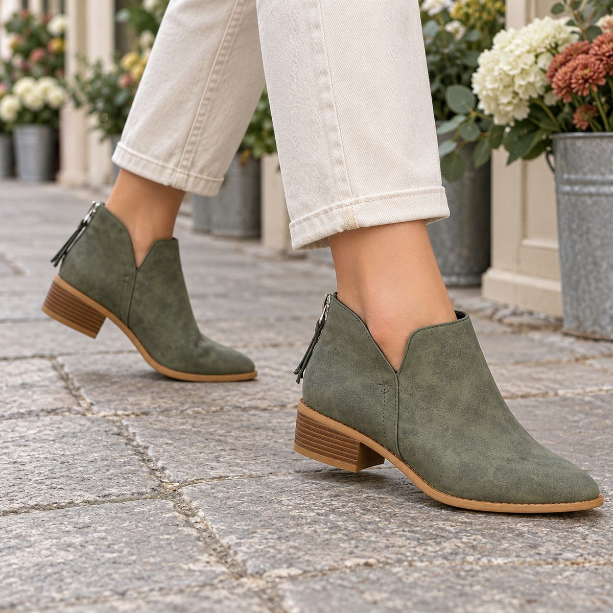 Rose | Women’s Casual Chunky Heel Boots