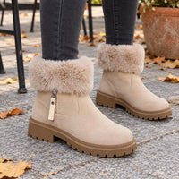 Ruby | Women's Winter Fur-Lined Zipper Boots