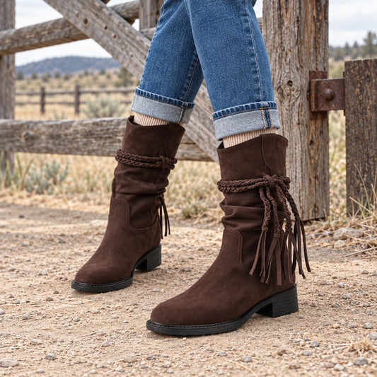 Slouch Mid-Calf Boots for Women