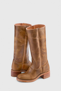 Ella | Women’s Leather Knee-High Boots with Heels