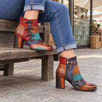 Veda | Women’s Retro Chunky Heel Boots