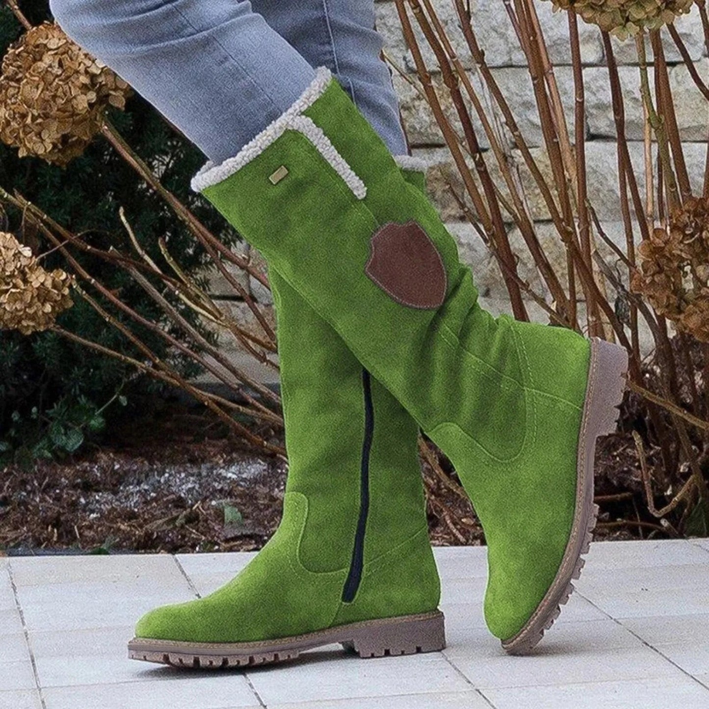 Elly | Women’s Mid Calf Boots With Fur Lining
