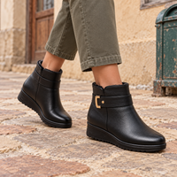 Isabel | Women’s Cozy Winter Boots with Strap Detail
