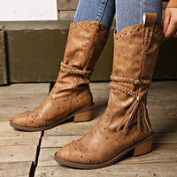 Megan | Women’s Tassel Boots Braided Strap Summer Style